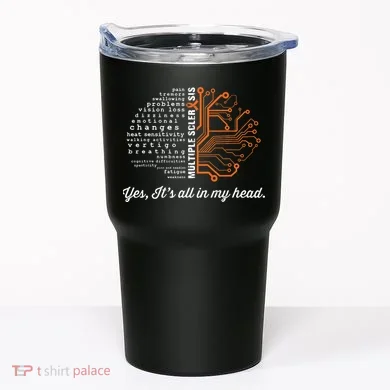 Multiple Sclerosis Awareness MS Head Warrior MS Support Idea Tumbler