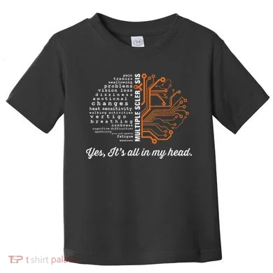 Multiple Sclerosis Awareness MS Head Warrior MS Support Idea Toddler T-Shirt