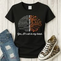 Multiple Sclerosis Awareness MS Head Warrior MS Support Idea Women's T-Shirt thumb 3