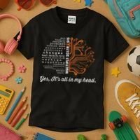 Multiple Sclerosis Awareness MS Head Warrior MS Support Idea Kids T-Shirt thumb 3