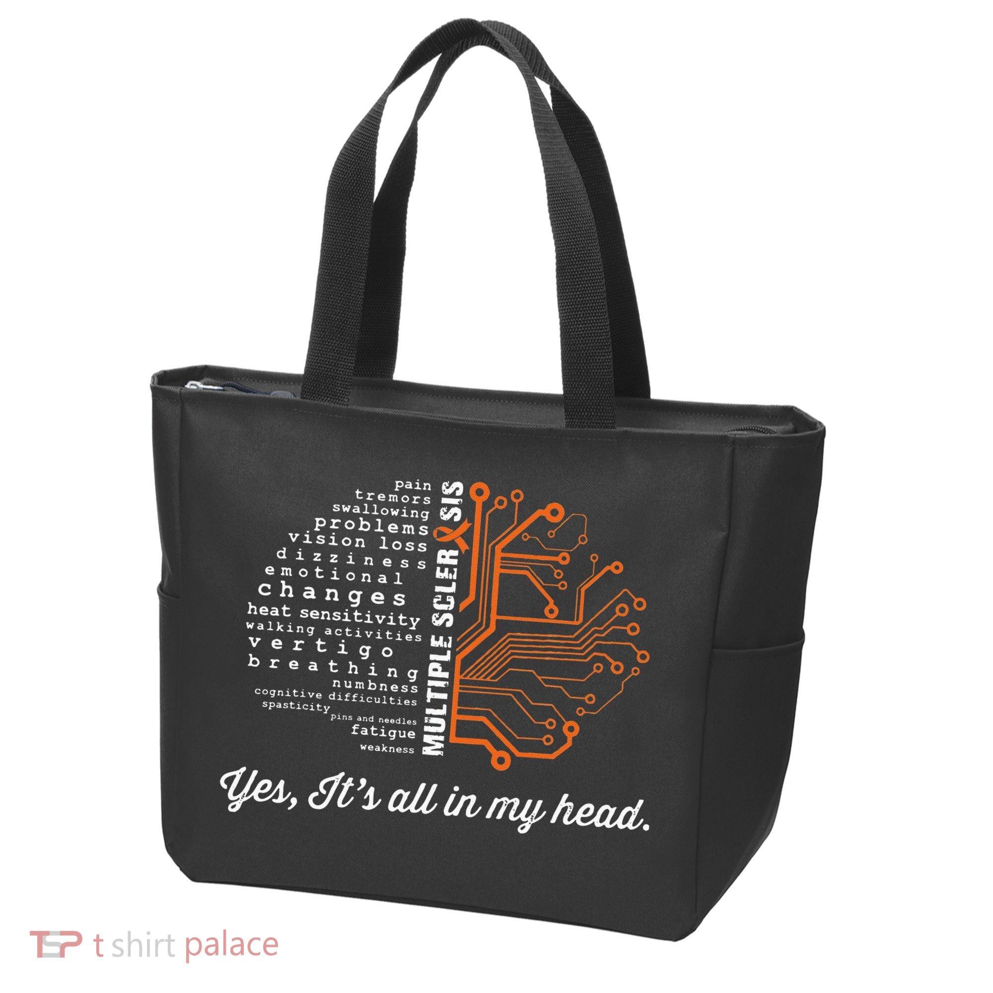 Multiple Sclerosis Awareness MS Head Warrior MS Support Idea Tote Bag