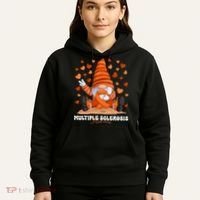 Multiple Sclerosis Awareness Month Orange Ribbon Gnome Hoodie thumb 5