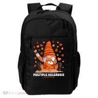 Multiple Sclerosis Awareness Month Orange Ribbon Gnome Backpack thumb 0