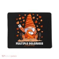 Multiple Sclerosis Awareness Month Orange Ribbon Gnome Mousepad thumb 0