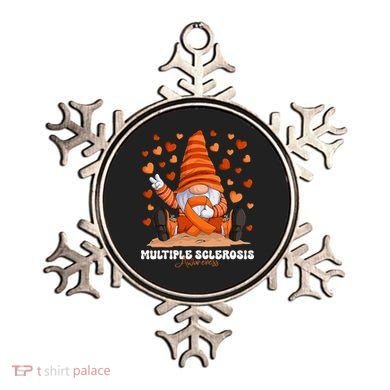 Multiple Sclerosis Awareness Month Orange Ribbon Gnome Ornament