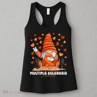 Multiple Sclerosis Awareness Month Orange Ribbon Gnome Women's Tank Top thumb 3