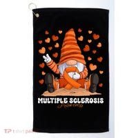 Multiple Sclerosis Awareness Month Orange Ribbon Gnome Golf Towel thumb 0
