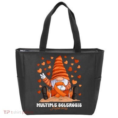 Multiple Sclerosis Awareness Month Orange Ribbon Gnome Tote Bag
