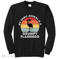 My Spirit Animal Is A Grumpy Flamingo Sweatshirt thumb 0