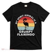 My Spirit Animal Is A Grumpy Flamingo T-Shirt thumb 0