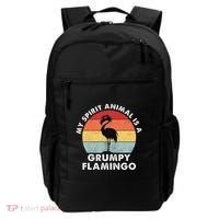 My Spirit Animal Is A Grumpy Flamingo Backpack thumb 0