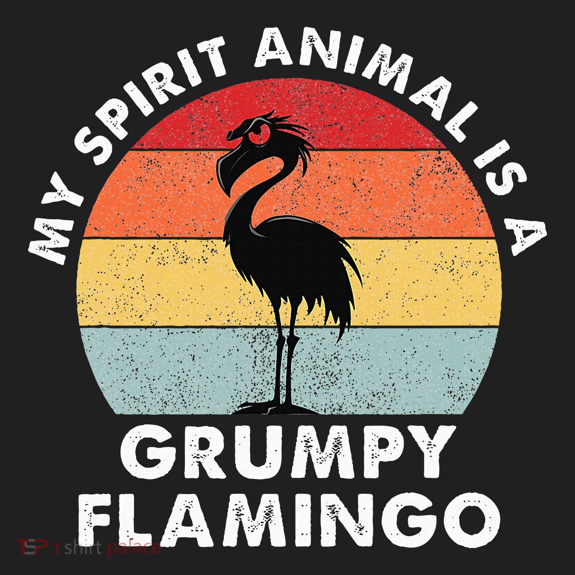 My Spirit Animal Is A Grumpy Flamingo Beanie