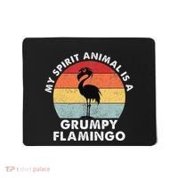 My Spirit Animal Is A Grumpy Flamingo Mousepad thumb 0