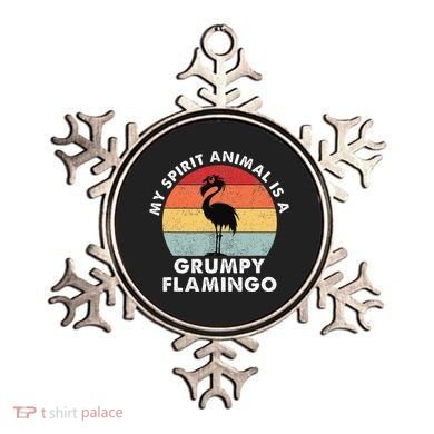 My Spirit Animal Is A Grumpy Flamingo Ornament