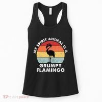 My Spirit Animal Is A Grumpy Flamingo Women's Tank Top thumb 0
