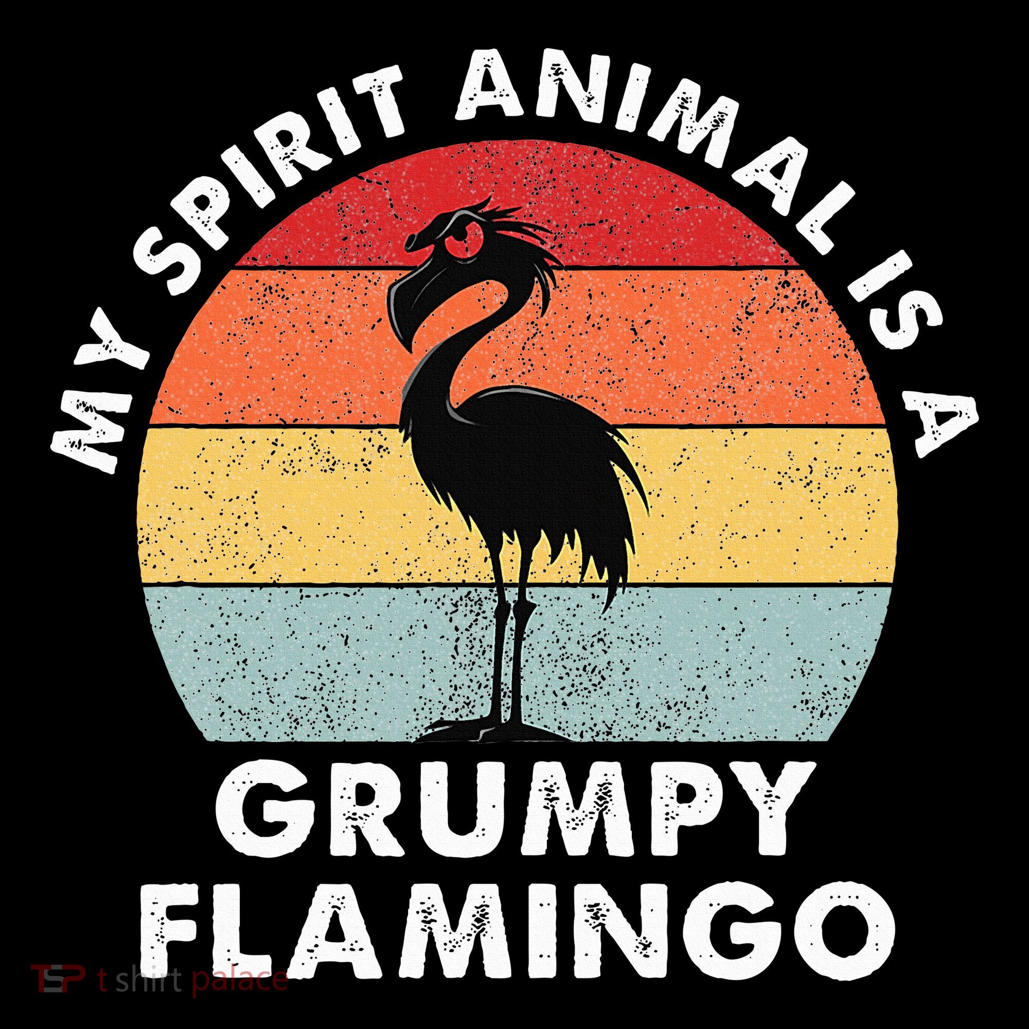 My Spirit Animal Is A Grumpy Flamingo Baby Bodysuit