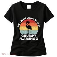 My Spirit Animal Is A Grumpy Flamingo Women's T-Shirt thumb 0