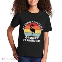 My Spirit Animal Is A Grumpy Flamingo Kids T-Shirt thumb 2