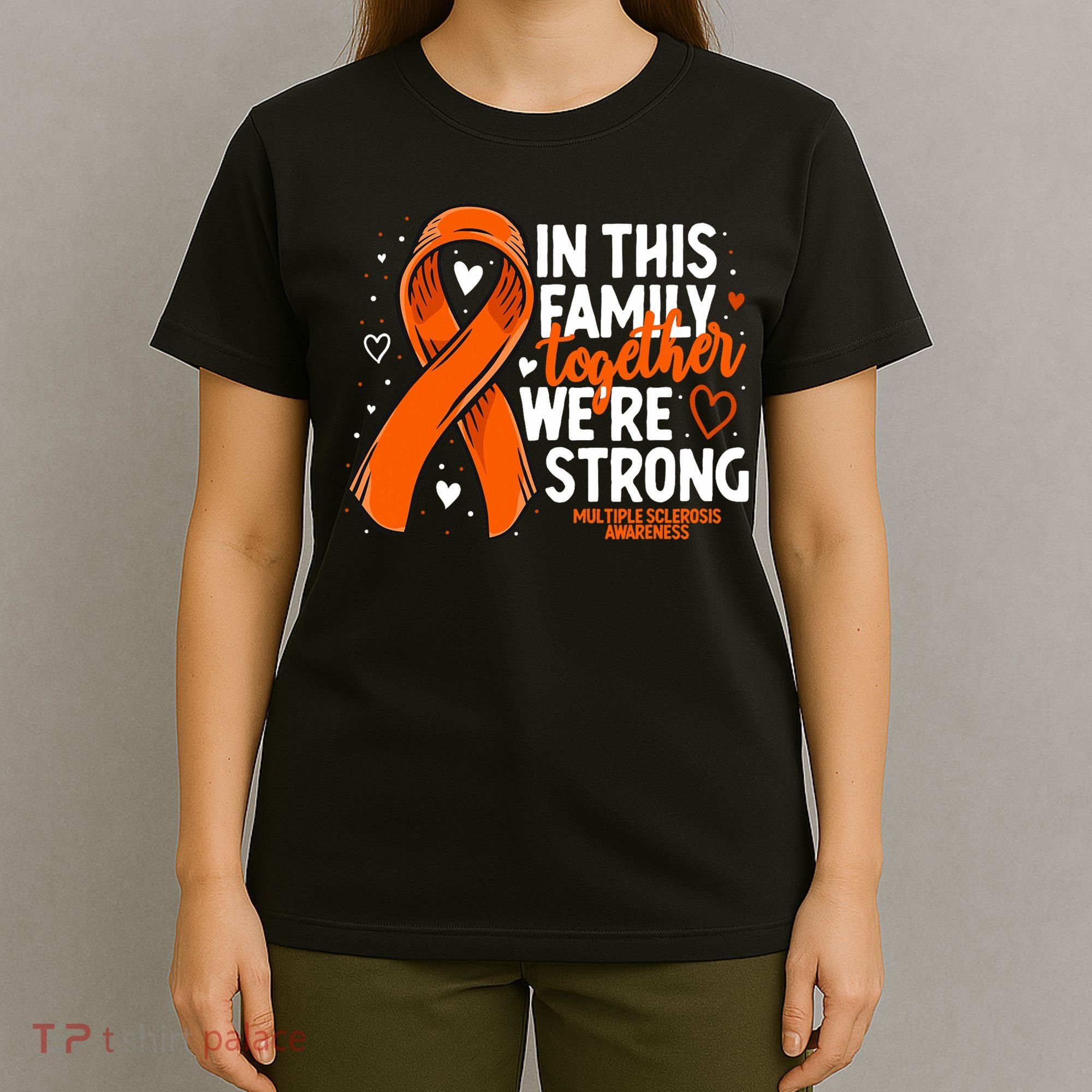 Multiple Sclerosis Awareness Family Support Ms Awareness T-Shirt
