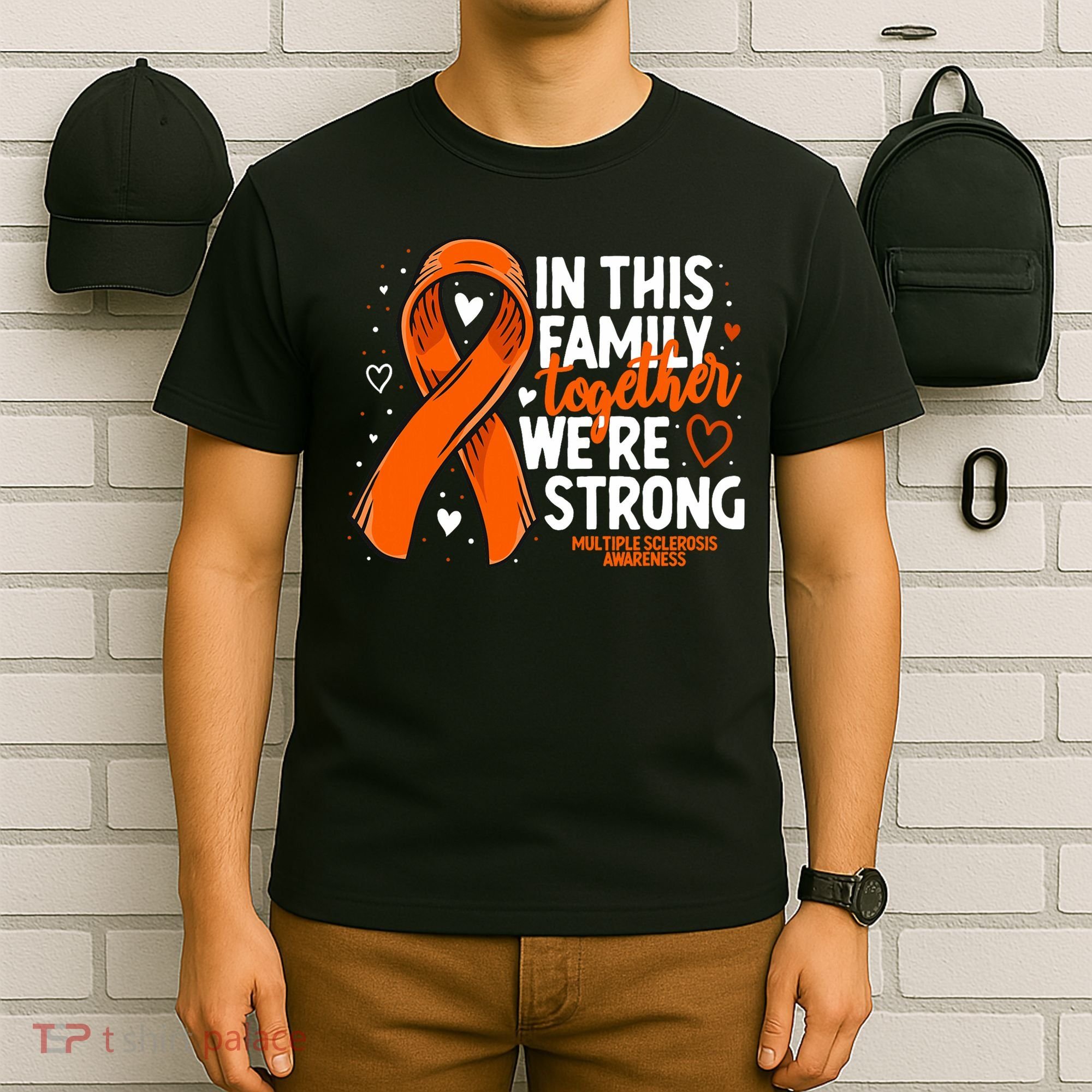 Multiple Sclerosis Awareness Family Support Ms Awareness T-Shirt