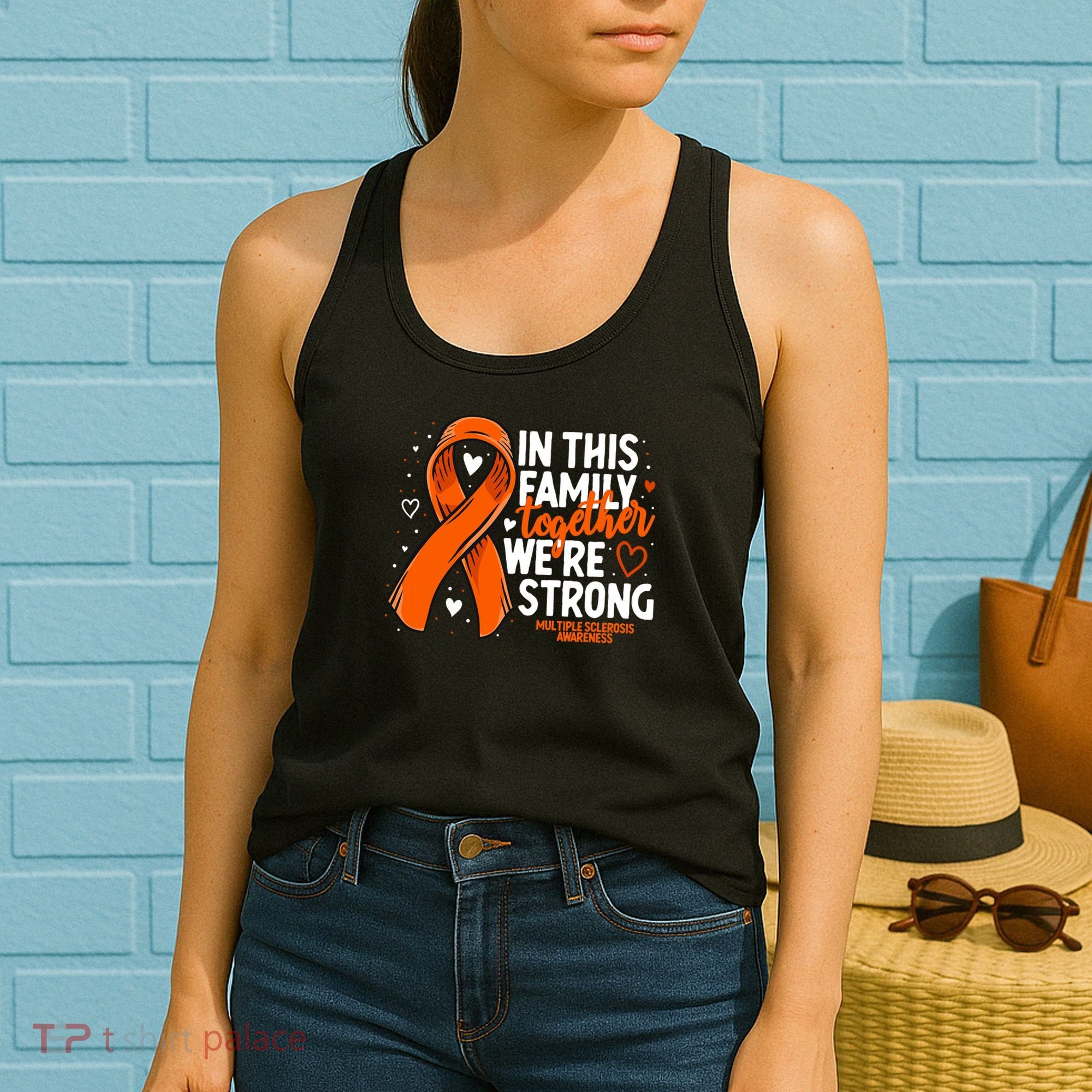 Multiple Sclerosis Awareness Family Support Ms Awareness Women's Tank Top