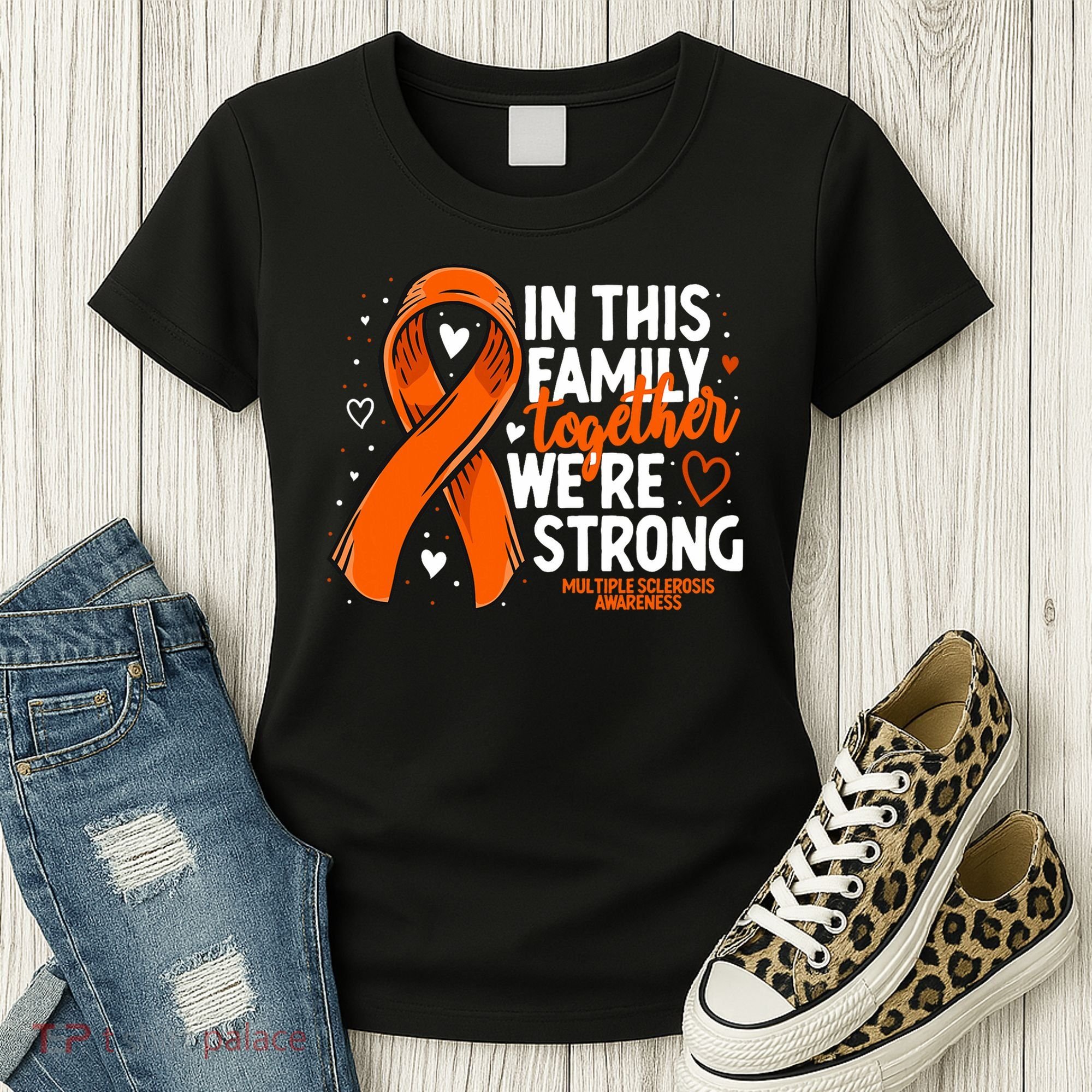 Multiple Sclerosis Awareness Family Support Ms Awareness Women's T-Shirt