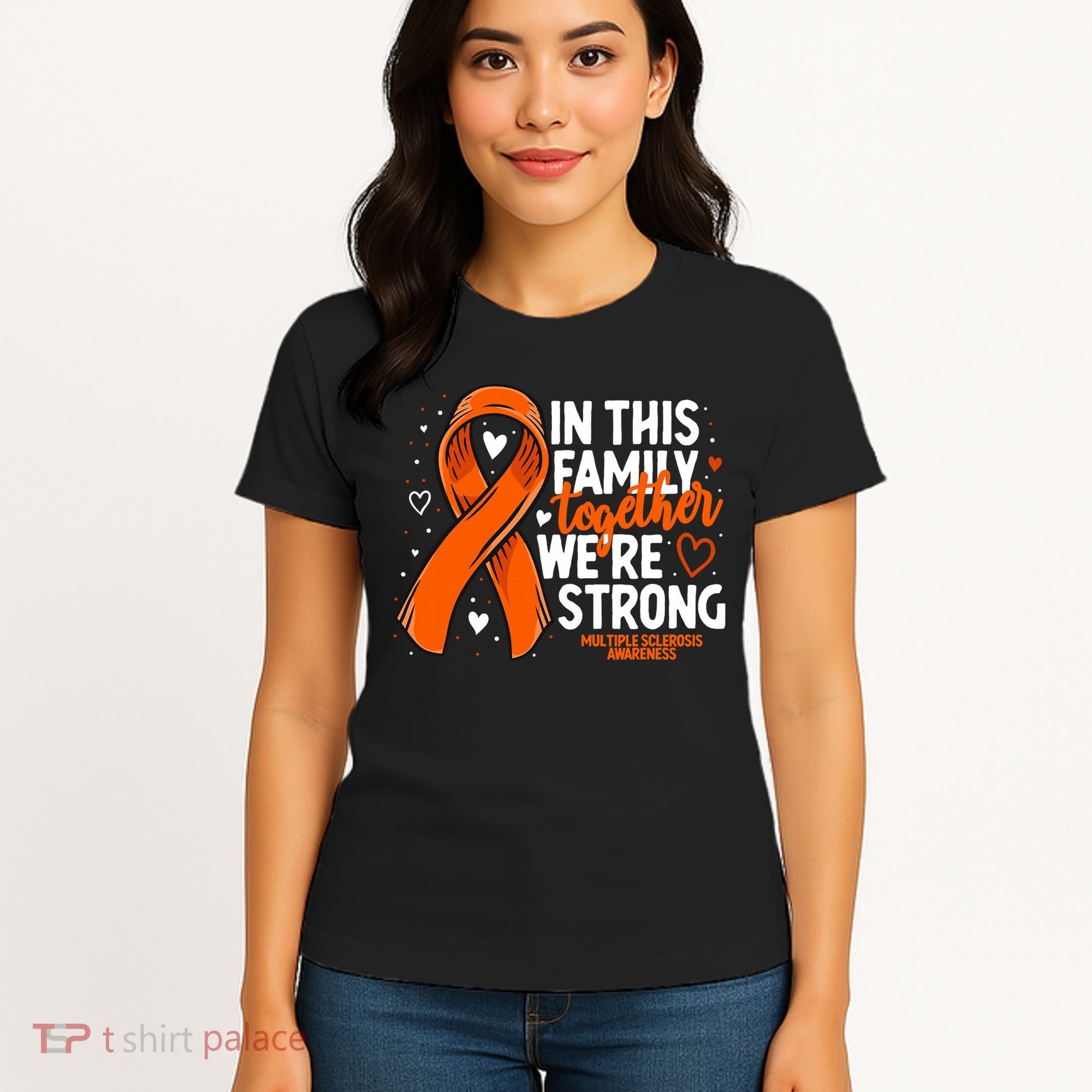 Multiple Sclerosis Awareness Family Support Ms Awareness Women's T-Shirt
