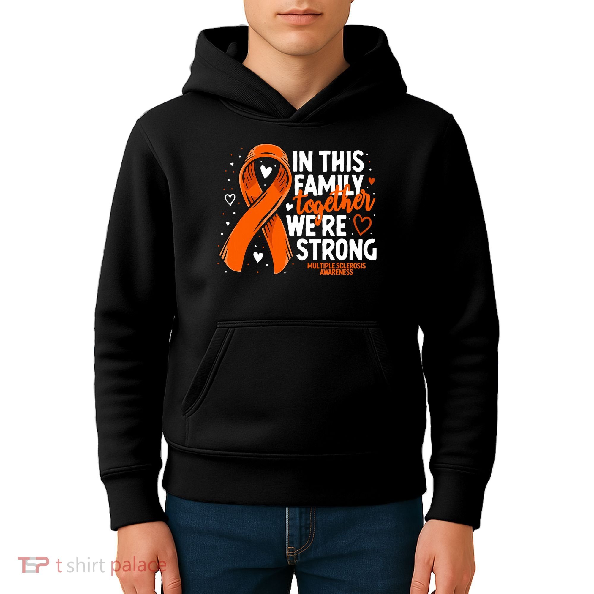 Multiple Sclerosis Awareness Family Support Ms Awareness Kids Hoodie