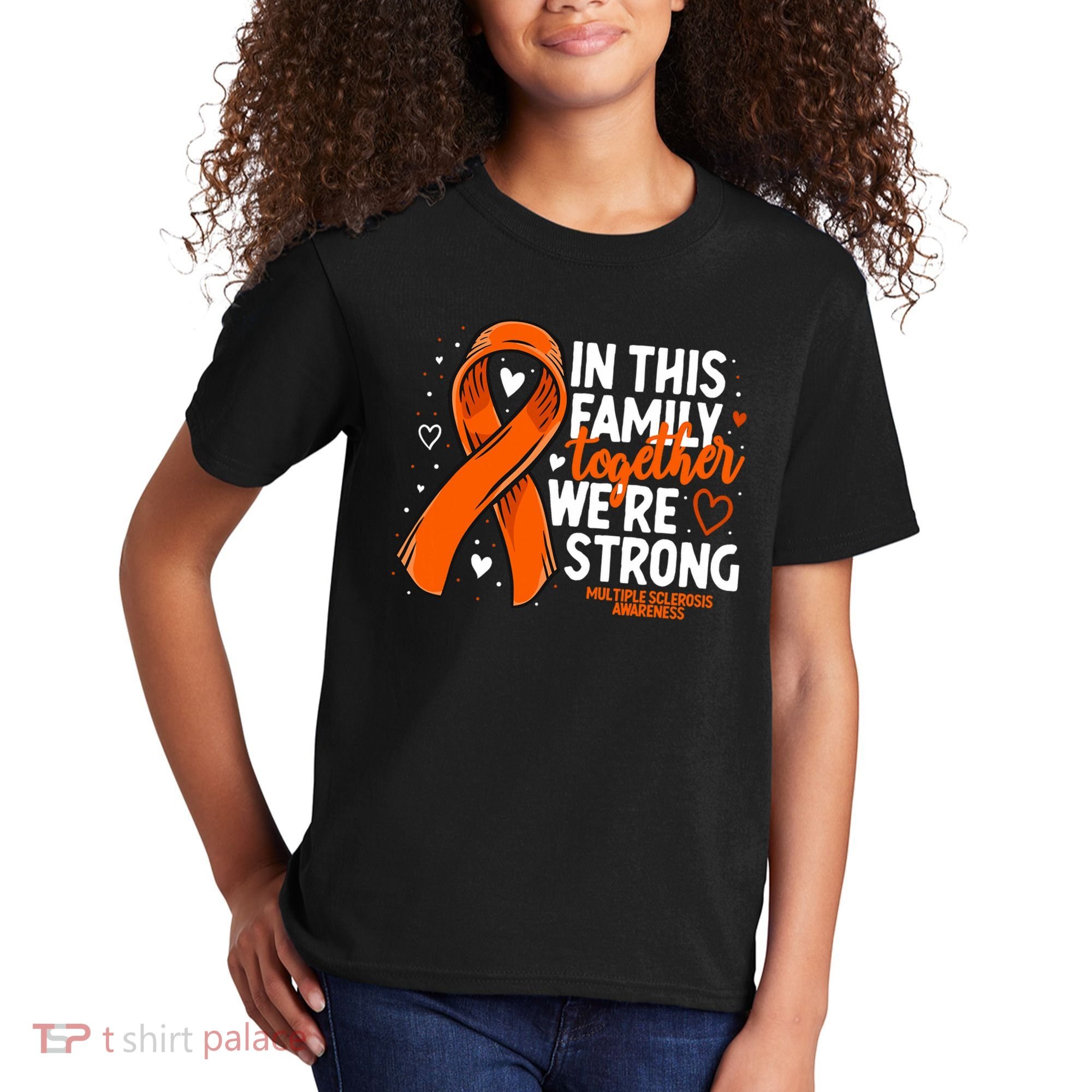 Multiple Sclerosis Awareness Family Support Ms Awareness Kids T-Shirt