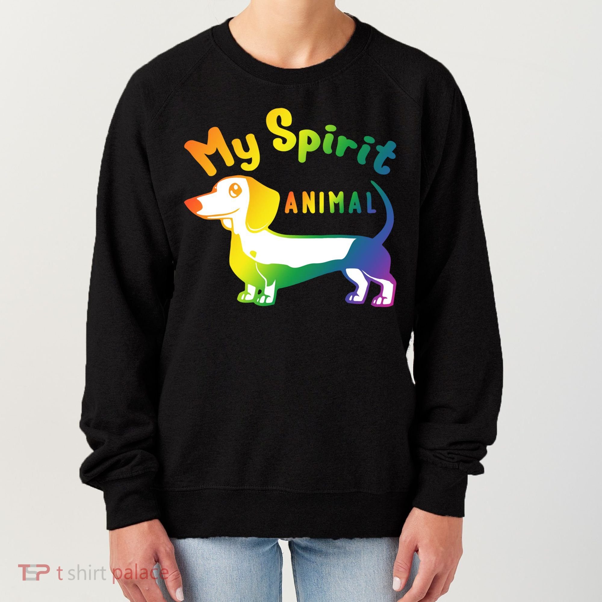 My Spirit Animal Is The Dachshund Gift For Doxie Lovers Gift Women's Sweatshirt