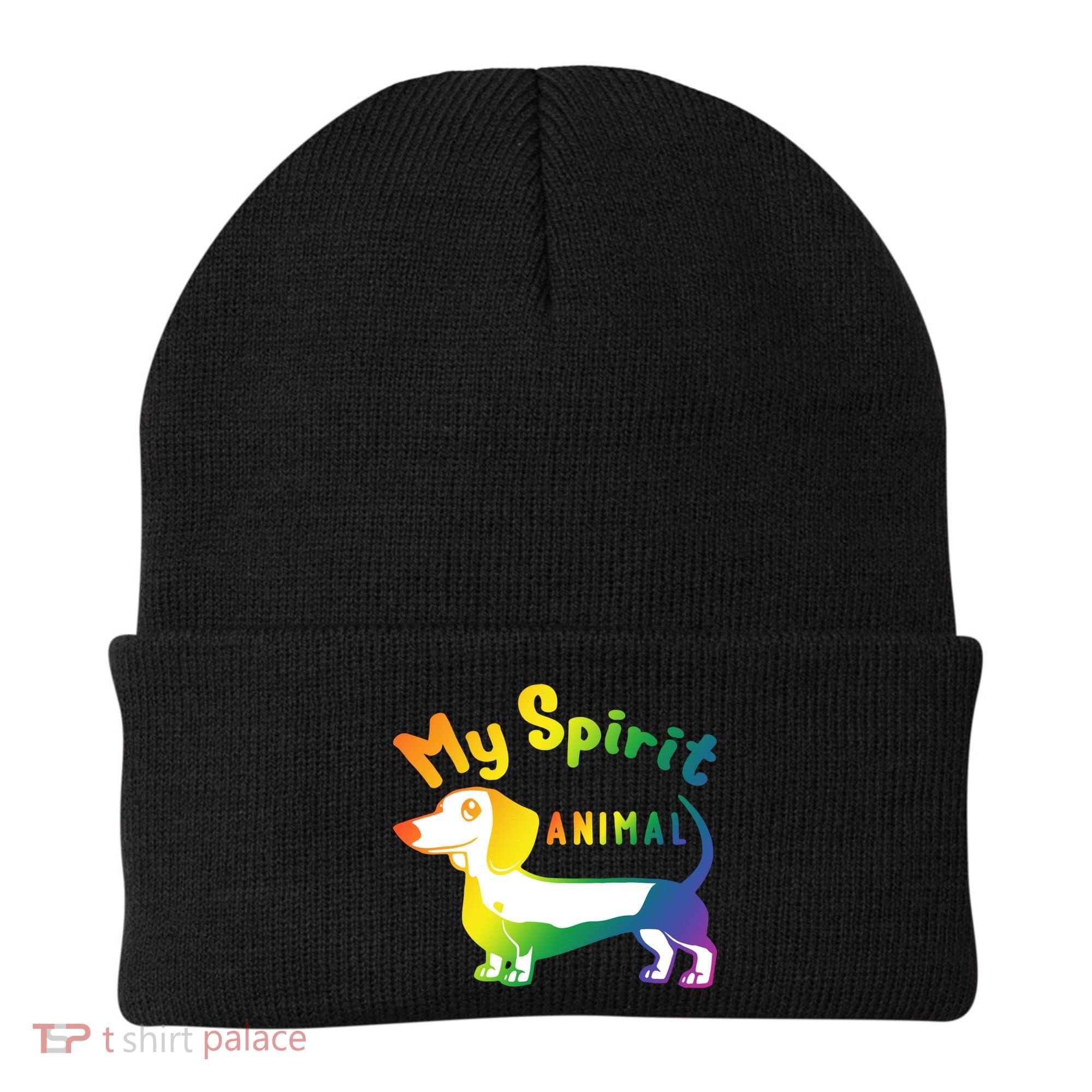 My Spirit Animal Is The Dachshund Gift For Doxie Lovers Gift Beanie