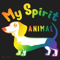 My Spirit Animal Is The Dachshund Gift For Doxie Lovers Gift Beanie thumb 2