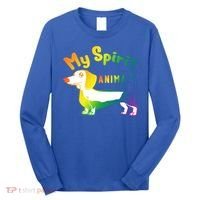 My Spirit Animal Is The Dachshund Gift For Doxie Lovers Gift Long Sleeve Shirt thumb 0