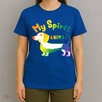 My Spirit Animal Is The Dachshund Gift For Doxie Lovers Gift T-Shirt thumb 4