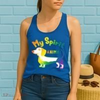 My Spirit Animal Is The Dachshund Gift For Doxie Lovers Gift Women's Tank Top thumb 2