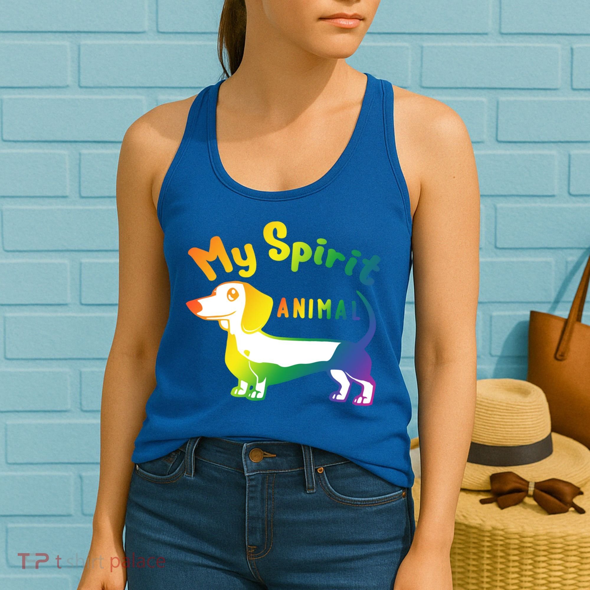 My Spirit Animal Is The Dachshund Gift For Doxie Lovers Gift Women's Tank Top