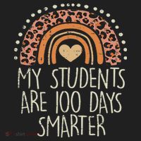 My Students Are 100 Days Smarter 100th Day Of School Teacher Women's Sweatshirt thumb 2