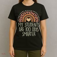 My Students Are 100 Days Smarter 100th Day Of School Teacher T-Shirt thumb 4
