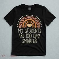 My Students Are 100 Days Smarter 100th Day Of School Teacher T-Shirt thumb 5