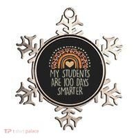 My Students Are 100 Days Smarter 100th Day Of School Teacher Ornament thumb 0