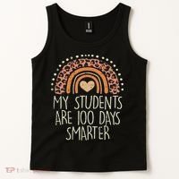 My Students Are 100 Days Smarter 100th Day Of School Teacher Tank Top thumb 2
