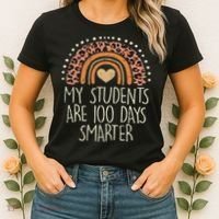 My Students Are 100 Days Smarter 100th Day Of School Teacher Women's T-Shirt thumb 2