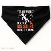 Multiple Sclerosis Awareness Ms USA-Made Doggie Bandana thumb 0