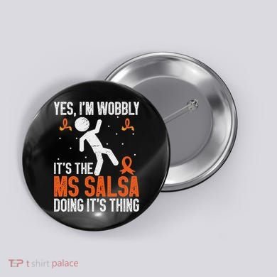 Multiple Sclerosis Awareness Ms Button