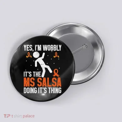 Multiple Sclerosis Awareness Ms Button