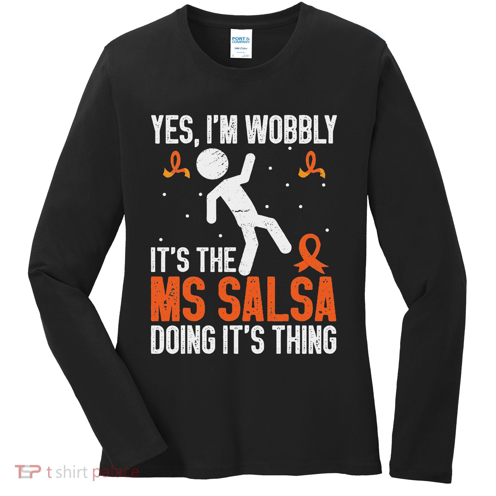 Multiple Sclerosis Awareness Ms Women's Long Sleeve Shirt
