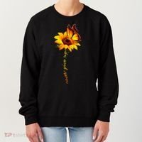 Multiple Sclerosis Awareness Sunflower Butterfly Women's Sweatshirt thumb 0