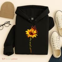 Multiple Sclerosis Awareness Sunflower Butterfly Hoodie thumb 4