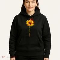 Multiple Sclerosis Awareness Sunflower Butterfly Hoodie thumb 5
