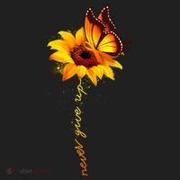 Multiple Sclerosis Awareness Sunflower Butterfly Beanie thumb 2